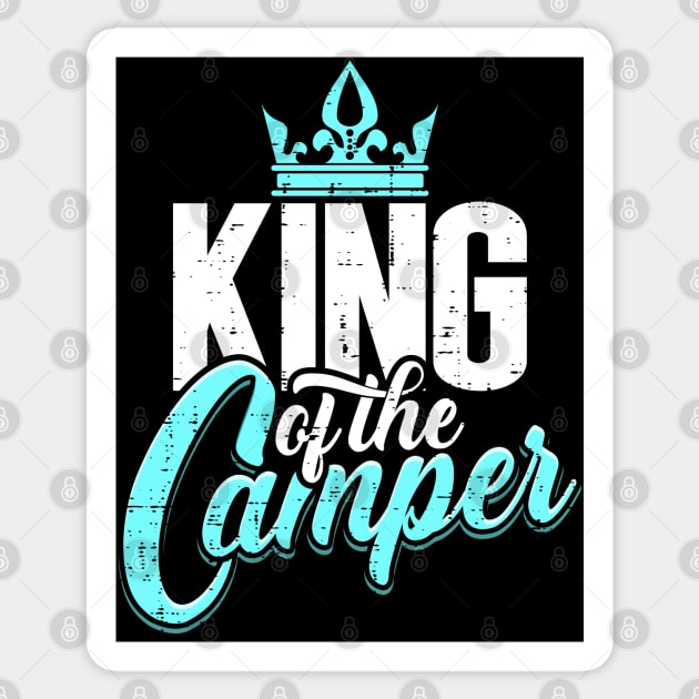 Camping King King Queen Camper Couple Team Gift Sticker by Keetano